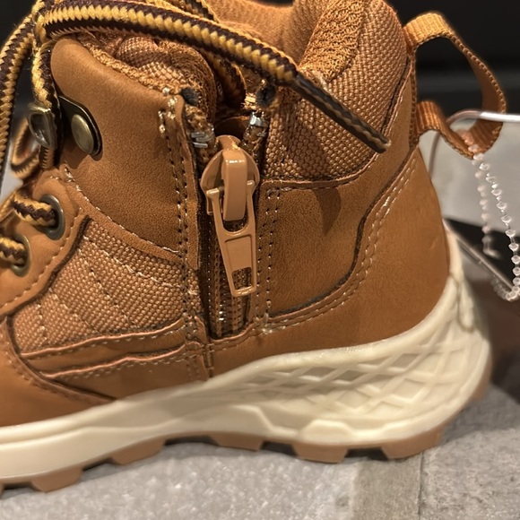 Ecko unltd Joseph Rugged ankle play/work boots,zipper/lace up,pull tab, toddler - Picture 3 of 10